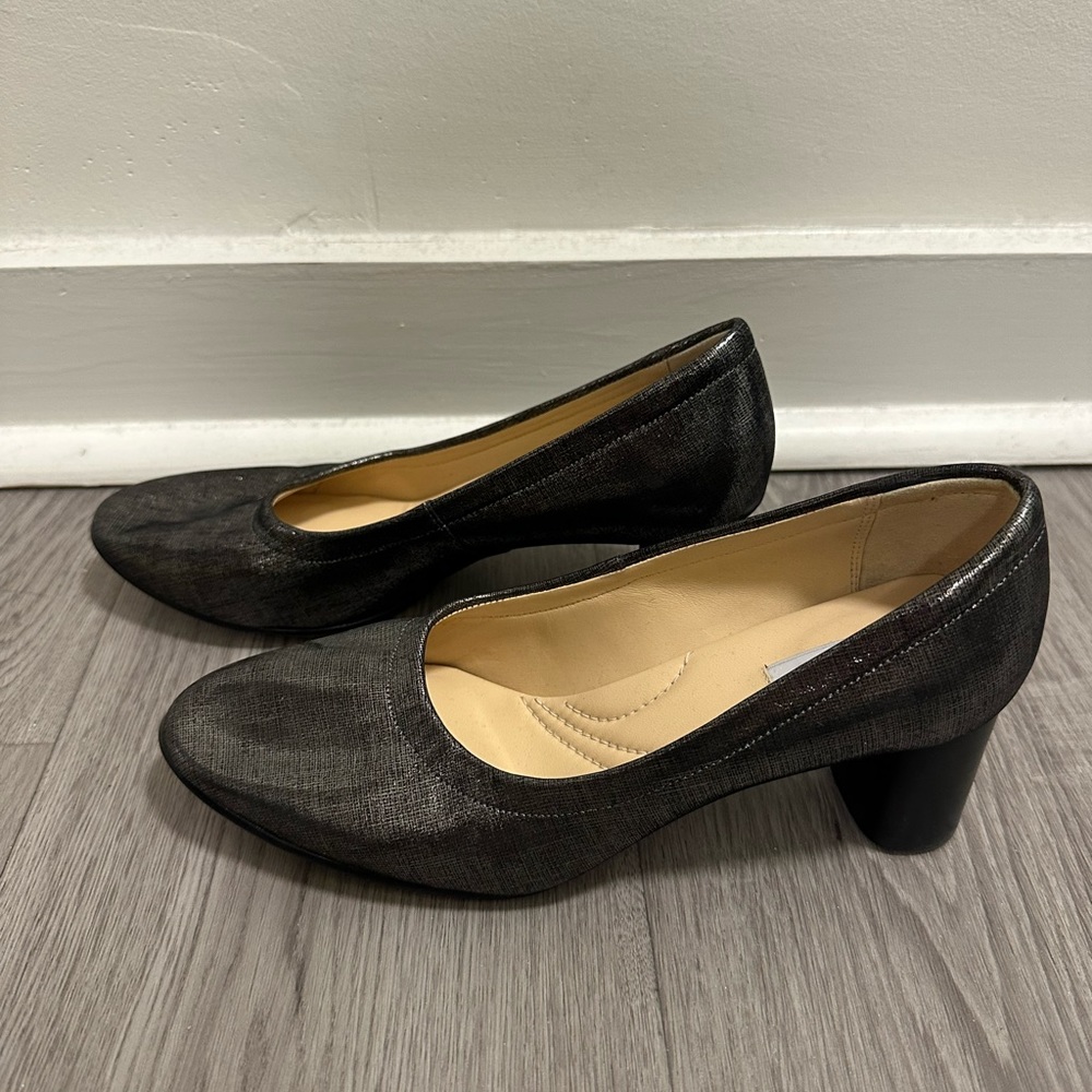 Clarks Grace Isabella Block Heel Pumps
